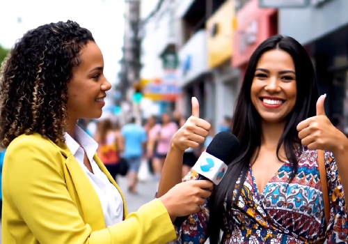 Prompt Google Veo 3: Entrevista com Mulher Que Faz Jóias
